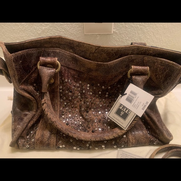 Frye Deborah Satchel & Medium Wallet Chocolate - Picture 2 of 8